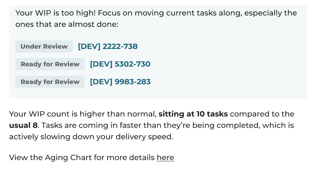 pi dashboard wip text